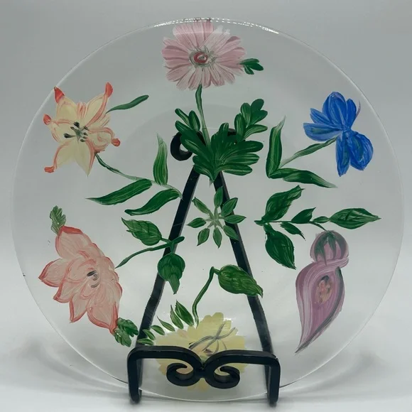 Vintage Royal Danube Glass Plates - Set of 4 - Picture 4 of 10